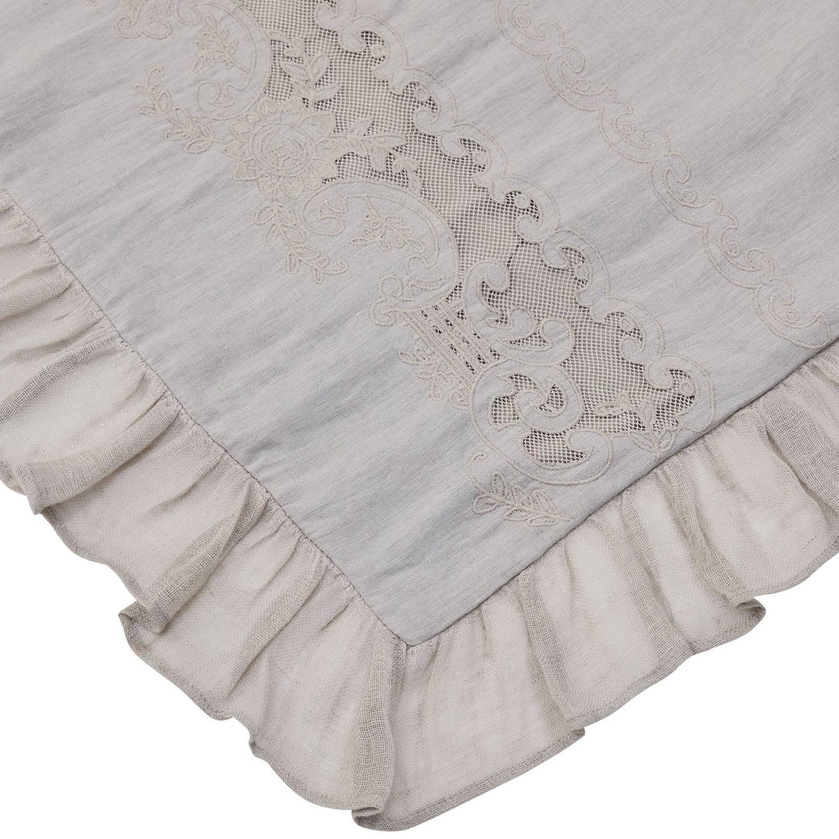 Tabitha Linen Duvet Cover Set by Mélange Home — view 40