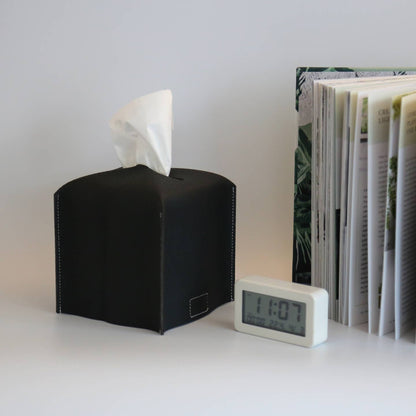 Vegan Leather Tissue Box Cover - Square by Zora Botanica — view 7