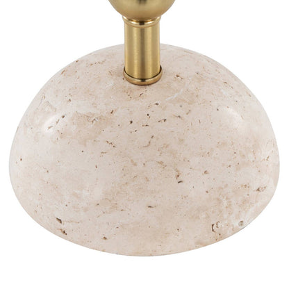 Cone Travertine 27" Table Lamp - Set of 2 in Gold Metal by LumiSource and Grandview Gallery — view 15