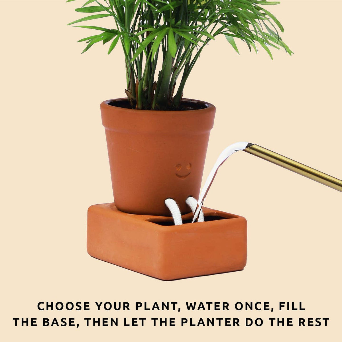 Self Care Planter — Self Watering Plant Pot — Home Accents by Pikkii USA — view 4