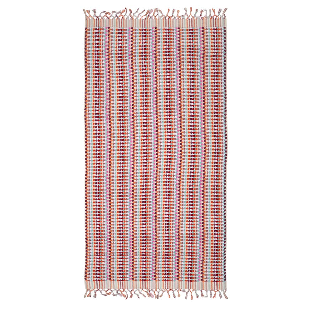 Pompom Bubble Handloom Bath Turkish Towels Farmhouse Decor by Kikoya — view 19