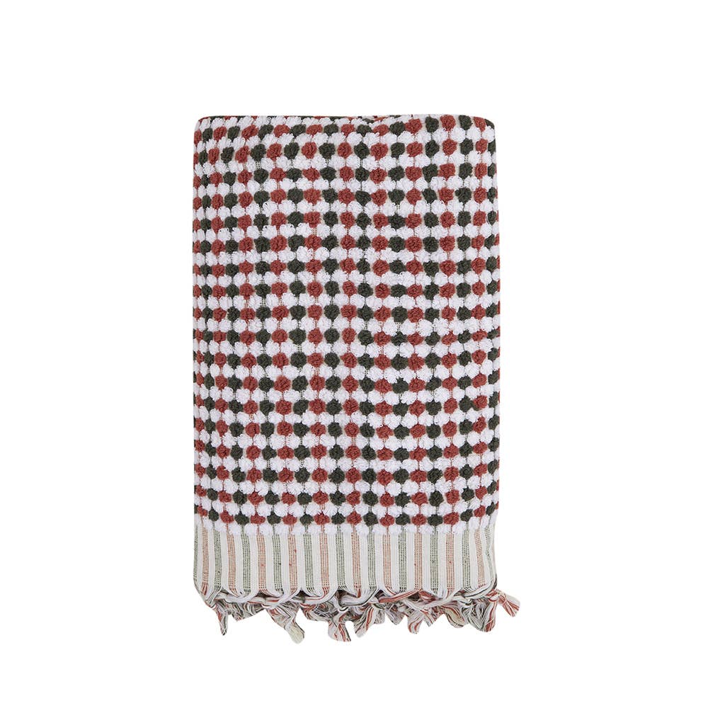 Pompom Bubble Handloom Bath Turkish Towels Farmhouse Decor by Kikoya — view 20