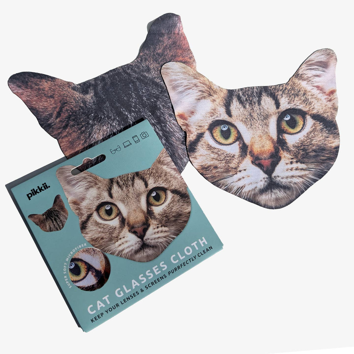 Cat Glasses Cloth — Fun Microfiber Lens Wipe by Pikkii USA — view 2