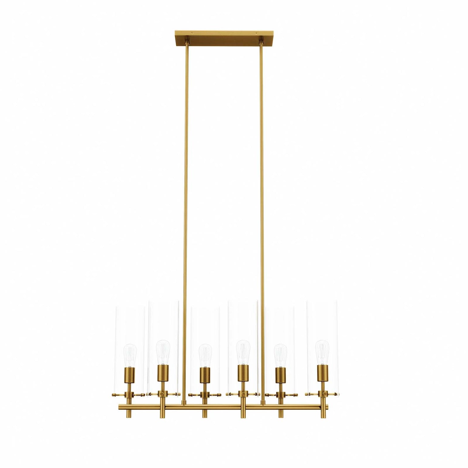 Honeyed Skylark 6-Light Chandelier amber gold warm ceiling fixture