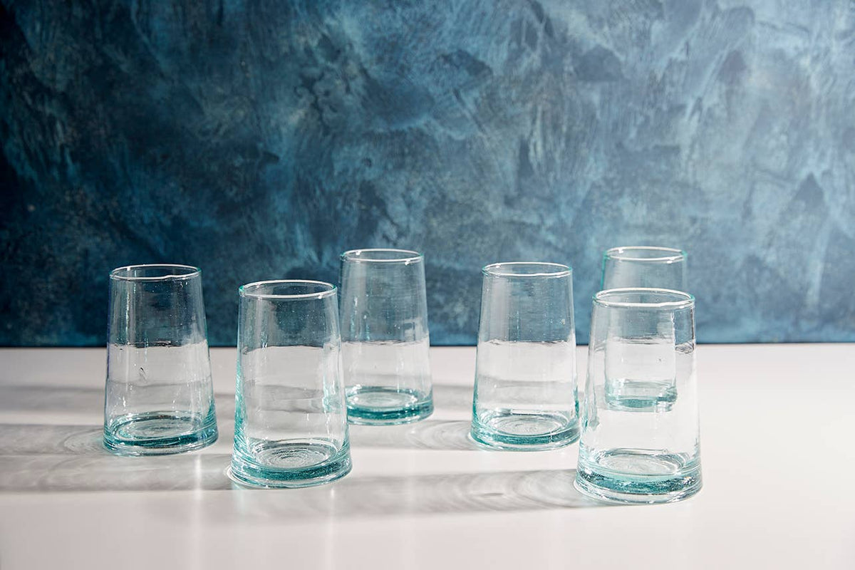 Moroccan Cone Glassware Large - Clear by Verve Culture — view 3