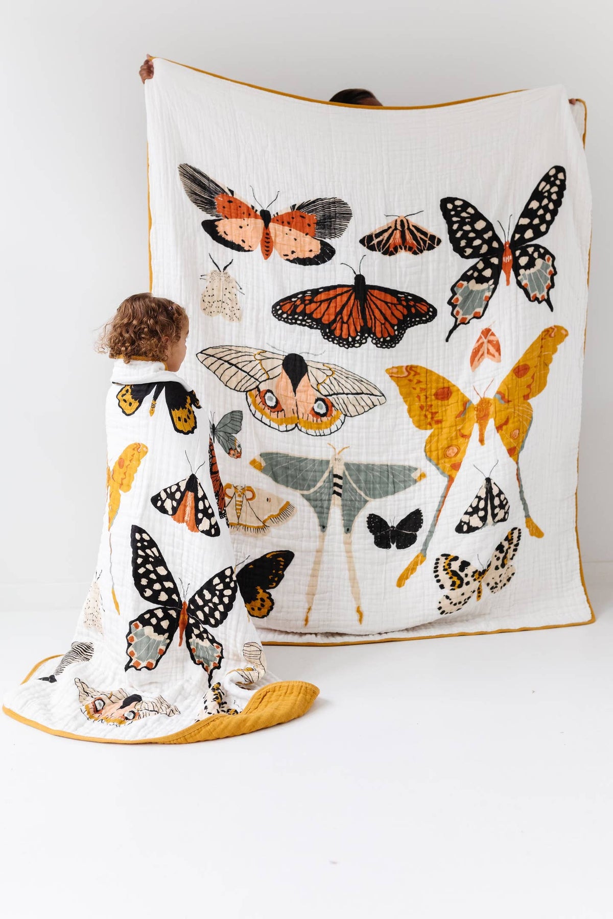 Large Butterfly Collector Throw Blanket by Clementine Kids — view 3