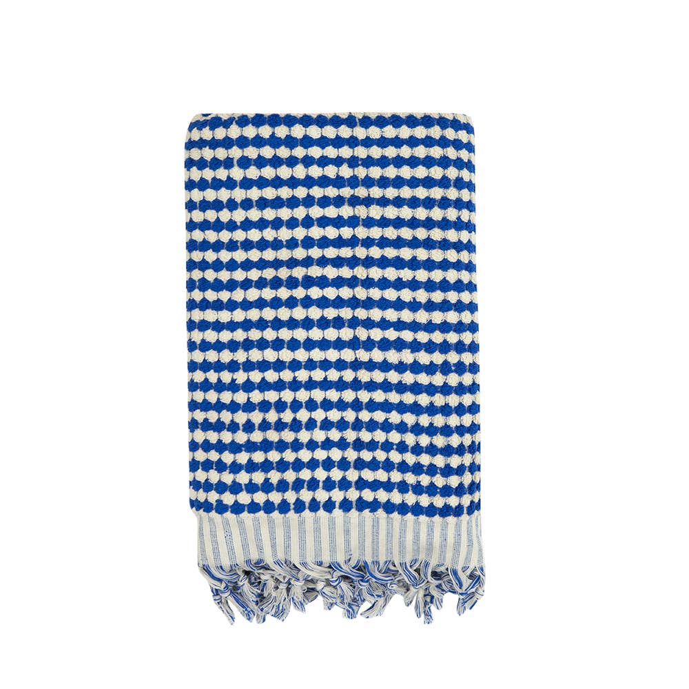 Pompom Bubble Handloom Bath Turkish Towels Farmhouse Decor by Kikoya — view 10