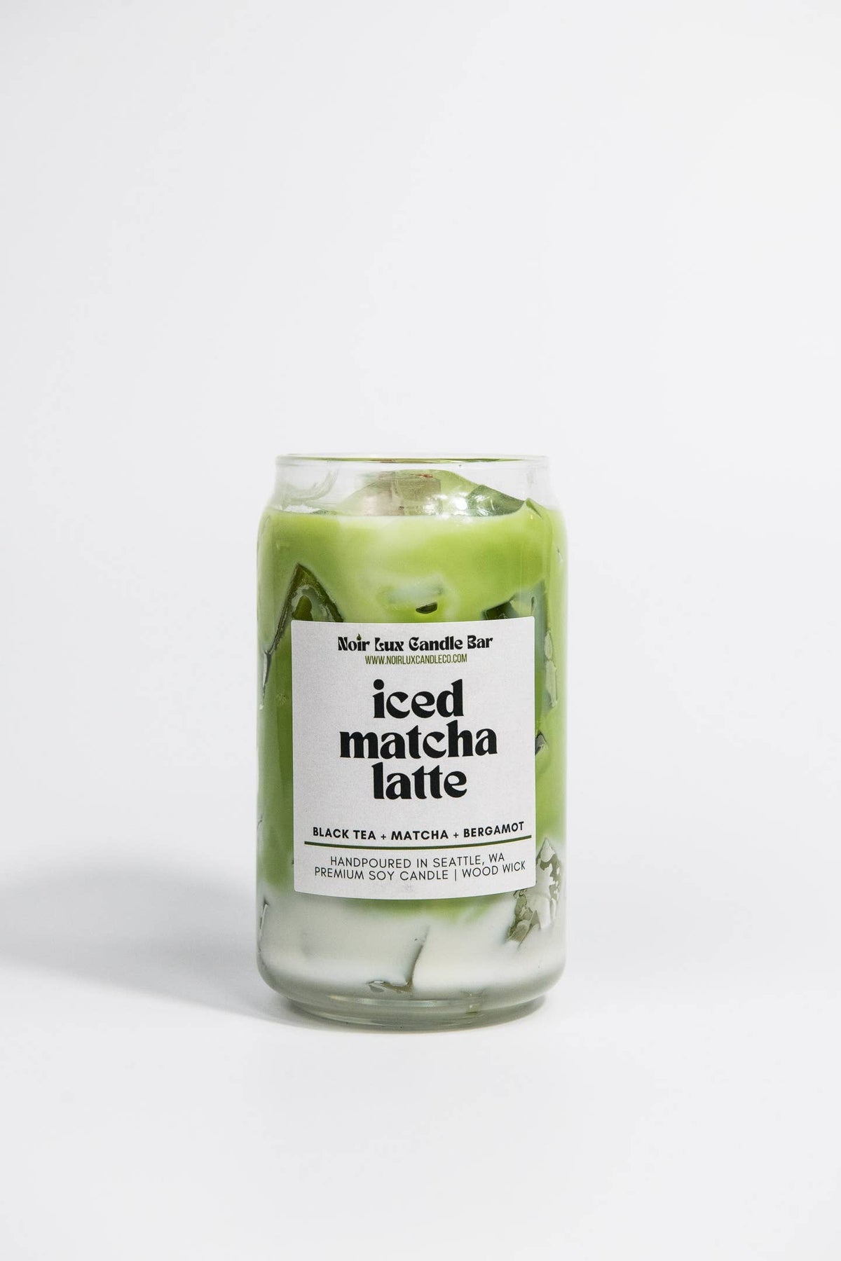 Iced Matcha Latte Coffee Candle by Noir Lux Candle Co — view 3