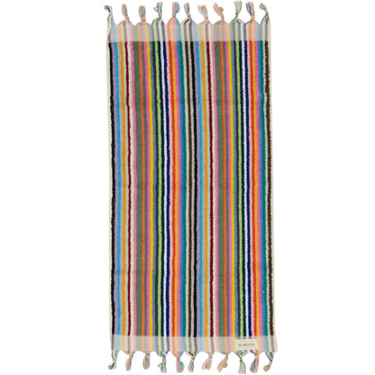 Stripe Bubble Handloomed Turkish Hand Towels 17x38" Bohemian by Kikoya — view 16