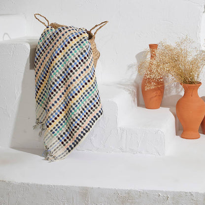 Pompom Bubble Handloom Bath Turkish Towels Farmhouse Decor by Kikoya — view 30