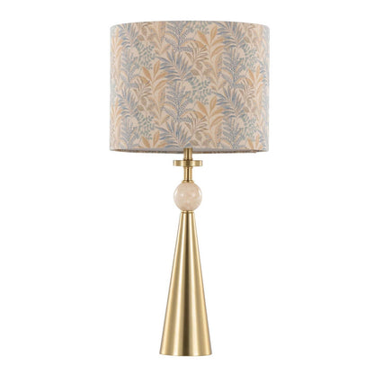Cone Travertine 27" Table Lamp - Set of 2 in Gold Metal by LumiSource and Grandview Gallery — view 2