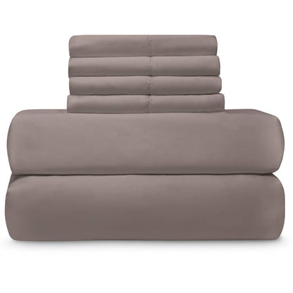 Easy Care 1,000 Thread Count Sheet Set with Extra Pillowcases by Mélange Home — view 16