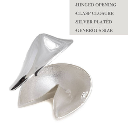 Lucky Gold or Silver Plated Fortune Cookie Keepsake by BeyBerk International — view 3