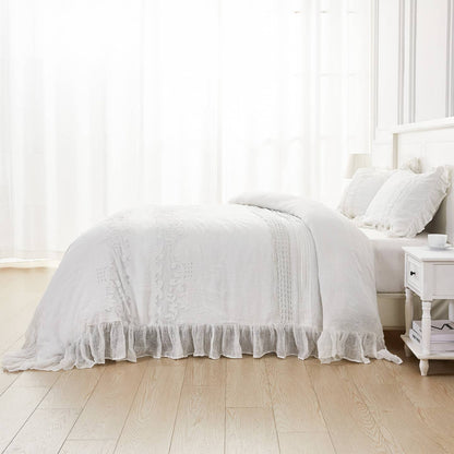Tabitha Linen Duvet Cover Set by Mélange Home — view 12