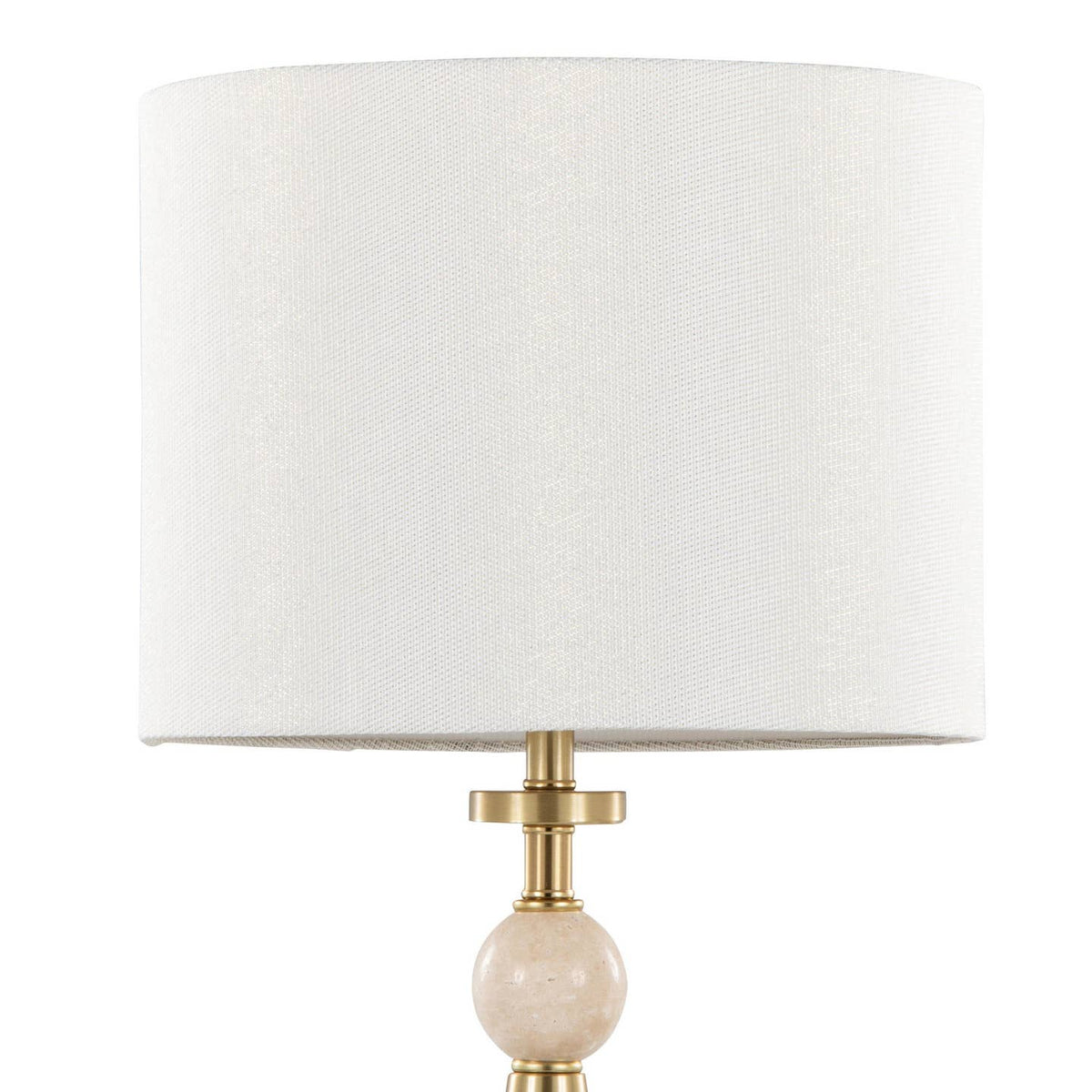 Cone Travertine 27" Table Lamp - Set of 2 in Gold Metal by LumiSource and Grandview Gallery — view 13
