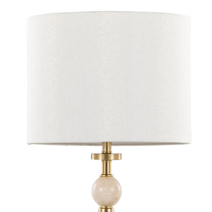 Cone Travertine 27" Table Lamp - Set of 2 in Gold Metal by LumiSource and Grandview Gallery — view 13
