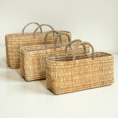 Handwoven Reed Storage Baskets Set by HandmadeBestSeller — view 2
