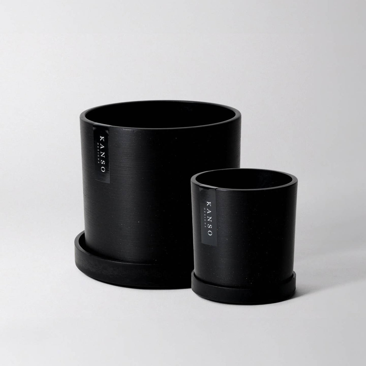 7" & 4" Signature Planters & Saucer — Earth Tones by Kanso Designs — view 6