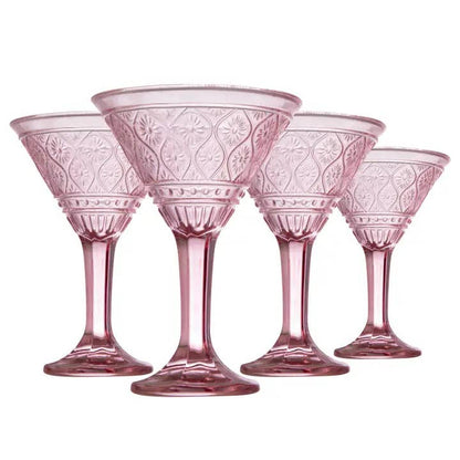 Claro Blush Martini Glass, Set of 4 by Godinger