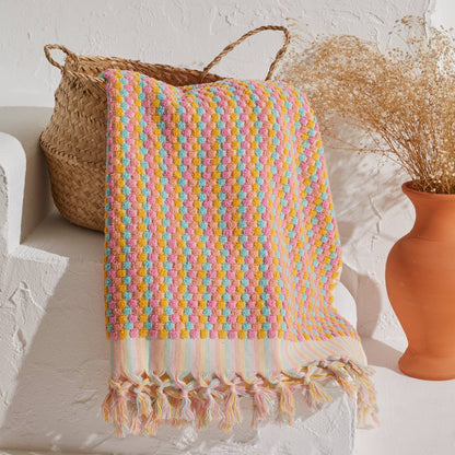 Pompom Bubble Handloom Bath Turkish Towels Farmhouse Decor by Kikoya — view 3