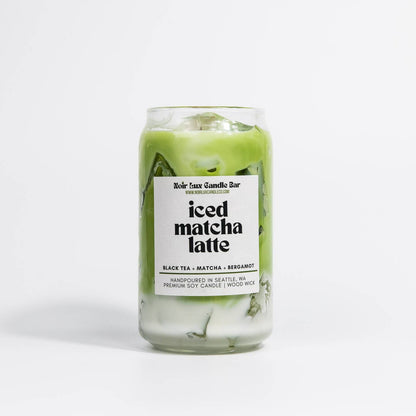 Iced Matcha Latte Coffee Candle by Noir Lux Candle Co
