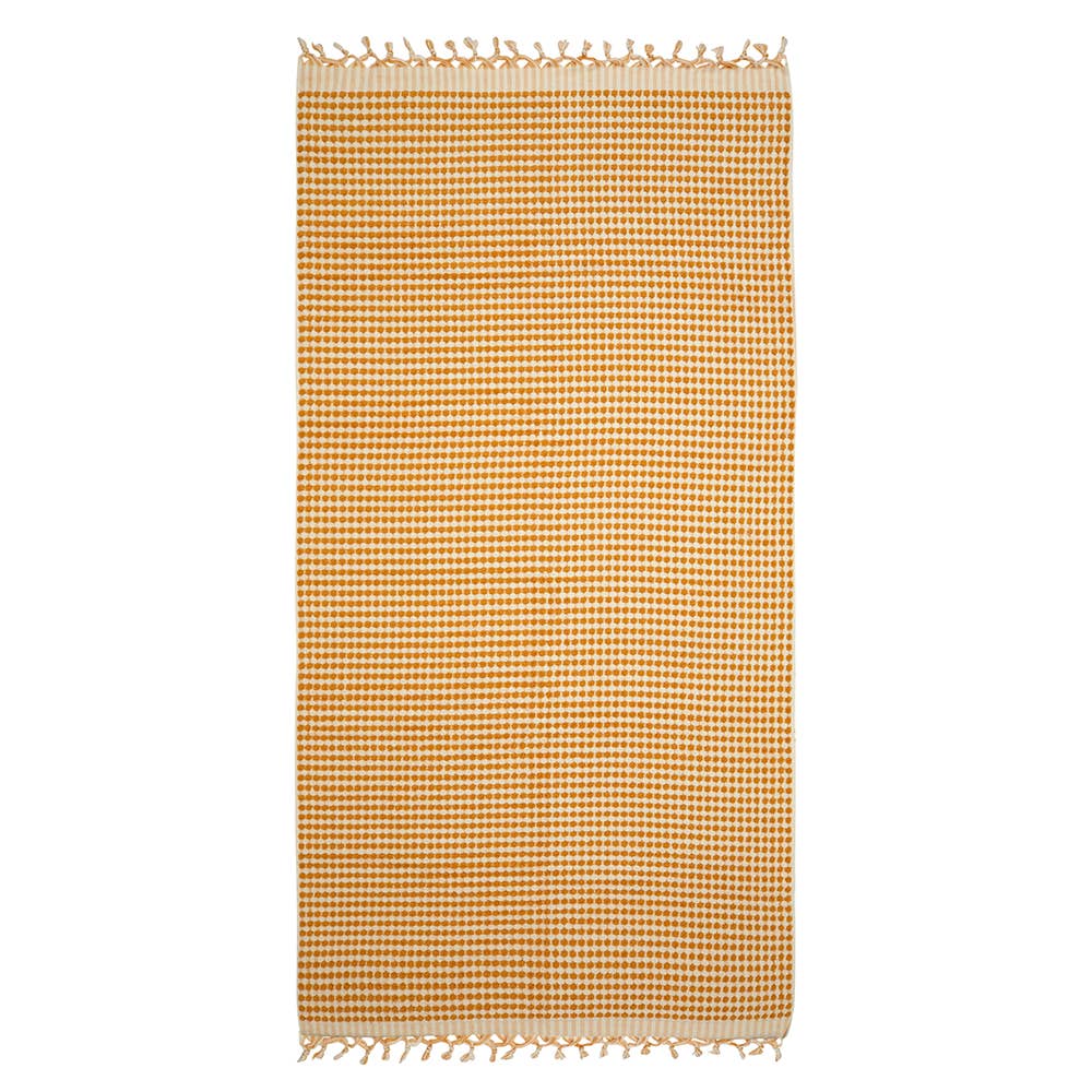 Pompom Bubble Handloom Bath Turkish Towels Farmhouse Decor by Kikoya — view 7