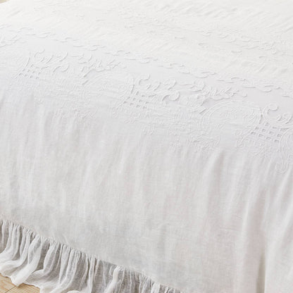 Tabitha Linen Duvet Cover Set by Mélange Home — view 5