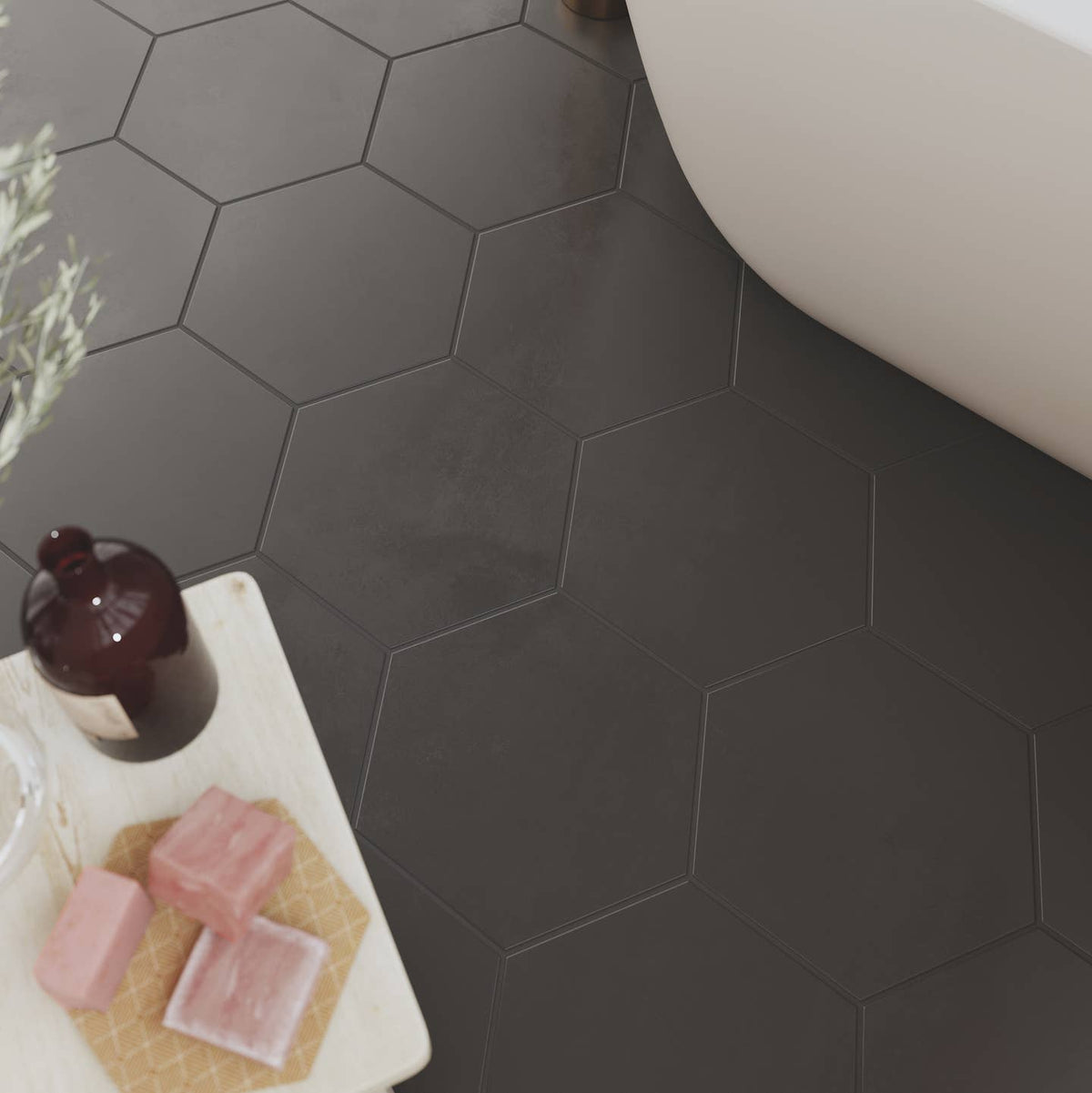 9"x10" Porcelain Hexagon Floor & Wall Tile by Thomas Avenue Ceramics