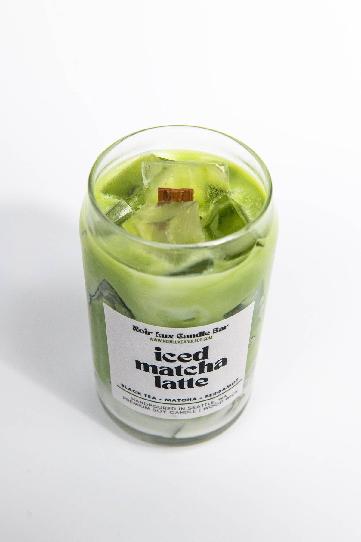 Iced Matcha Latte Coffee Candle by Noir Lux Candle Co — view 5