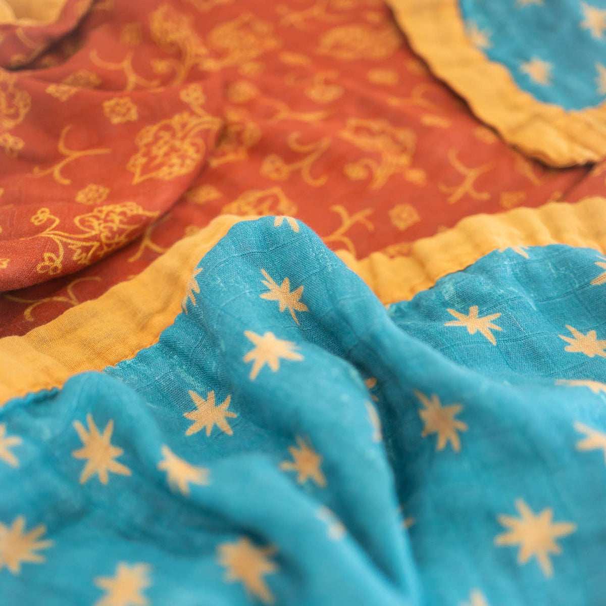 Our Lady of Guadalupe Luxury Double Sided Muslin Catholic Blanket by The Little Rose Shop — view 6