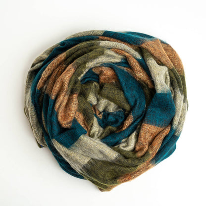 Extra Soft Yak Wool Travel Throw Blanket 46"x90" Handmade by ART HIMALAYAN TRADING LTD — view 8