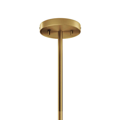 24K Gold Stellar 6-Light Chandelier