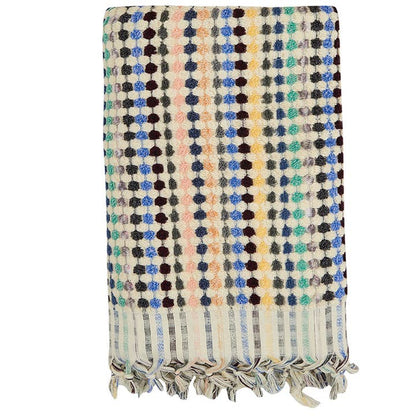 Pompom Bubble Handloom Bath Turkish Towels Farmhouse Décor