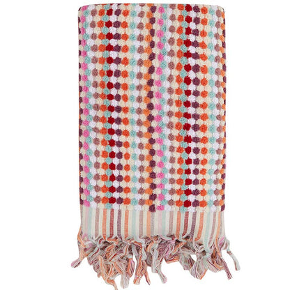 Pompom Bubble Handloom Bath Turkish Towels Farmhouse Décor
