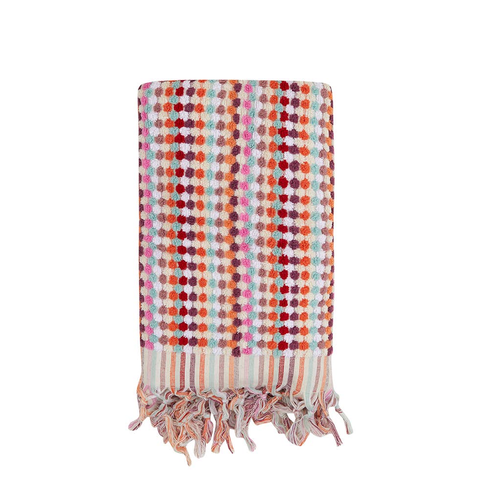 Pompom Bubble Handloom Bath Turkish Towels Farmhouse Decor by Kikoya — view 18