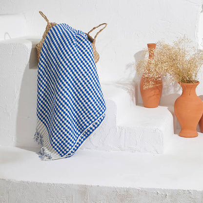 Pompom Bubble Handloom Bath Turkish Towels Farmhouse Decor by Kikoya — view 35