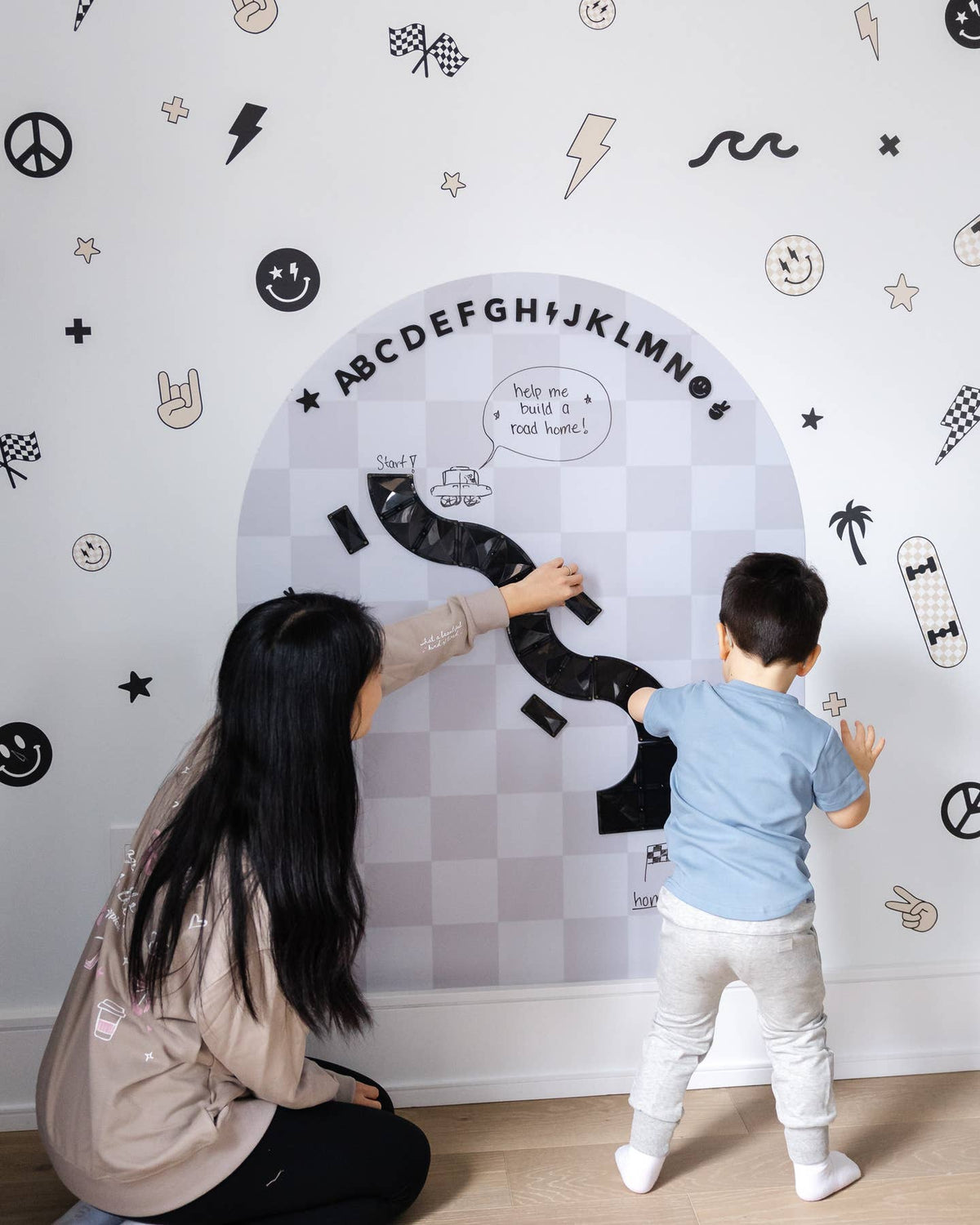 Mega Magic Playwall - Arch Magnetic Wall Decal For Kids by Cherrypick