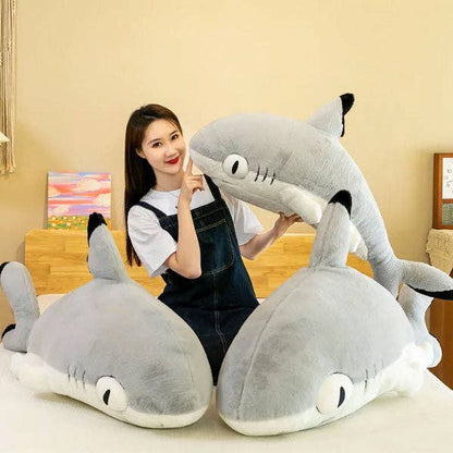 Extra Long Animal Plush Toy 4.5ft Body Pillow - Shark Kitten by Showcase — view 5
