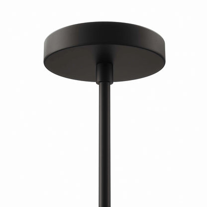 Lustre à 6 lumières en arc d'obsidienne