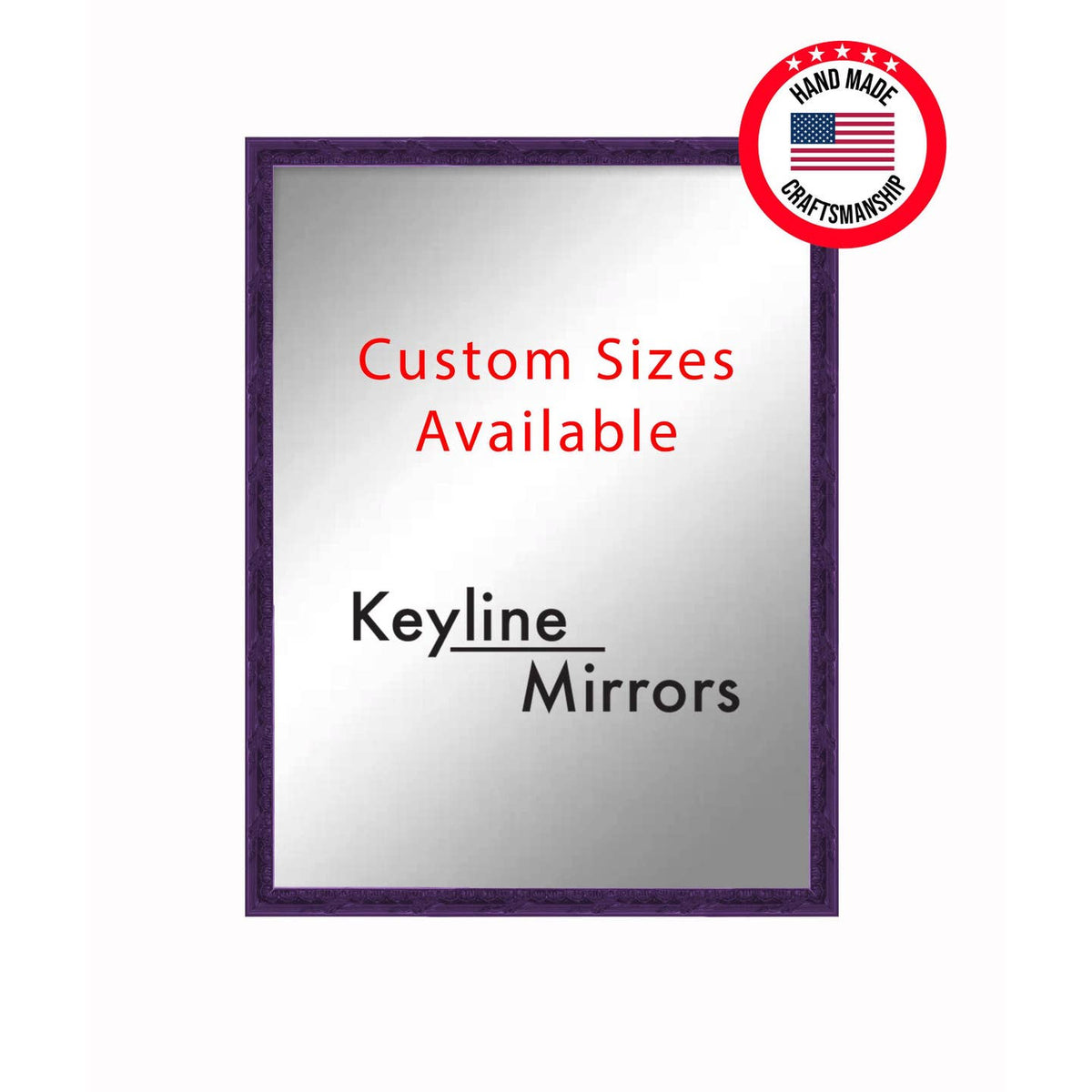 Classic Leaf & Scallop Edge Framed Mirror by Keyline Mirrors — view 3