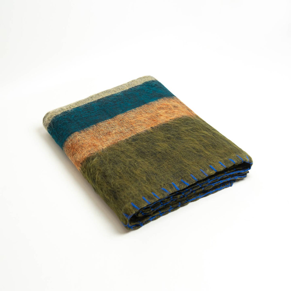 Extra Soft Yak Wool Travel Throw Blanket 46"x90" Handmade by ART HIMALAYAN TRADING LTD — view 2