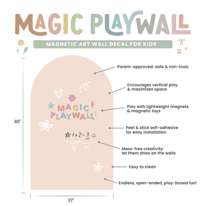 Jumbo Magic Playwall - Arch Magnetic Wall Decal For Kids by Cherrypick — view 9