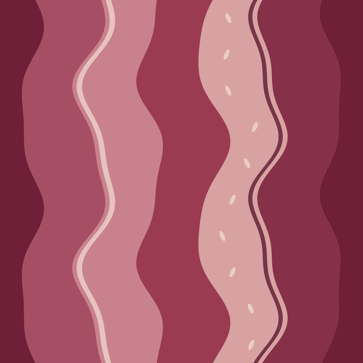 Artistic composition of Rubella Flux pattern emphasizing organic lines and color contrast