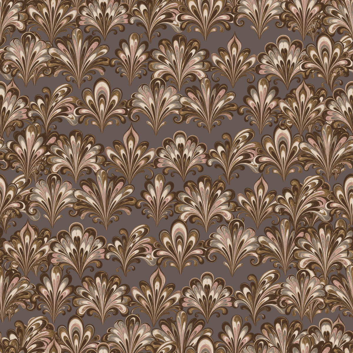 Marbled Echelon wallpaper pattern layered with light and shadow for depth perception.