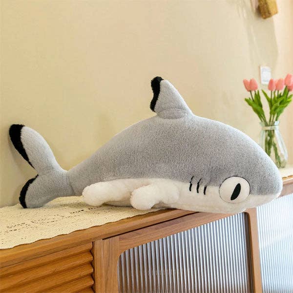 Extra Long Animal Plush Toy 4.5ft Body Pillow - Shark Kitten by Showcase — view 9