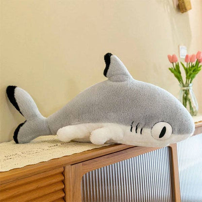 Extra Long Animal Plush Toy 4.5ft Body Pillow - Shark Kitten by Showcase — view 9