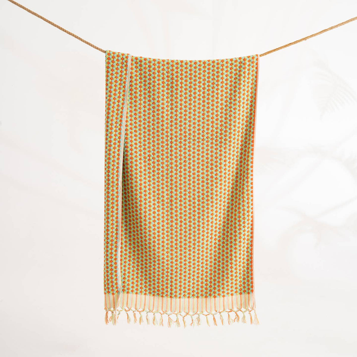 Pompom Bubble Handloom Bath Turkish Towels Farmhouse Decor by Kikoya — view 42