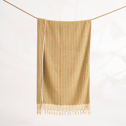 Pompom Bubble Handloom Bath Turkish Towels Farmhouse Decor by Kikoya — view 42