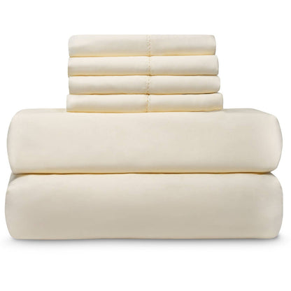 Easy Care 1,000 Thread Count Sheet Set with Extra Pillowcases by Mélange Home — view 15