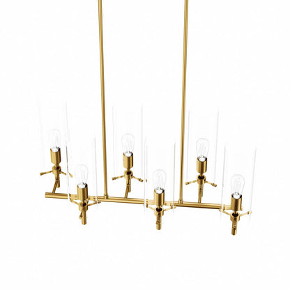 Lustre à 6 lumières Honeyed Skylark